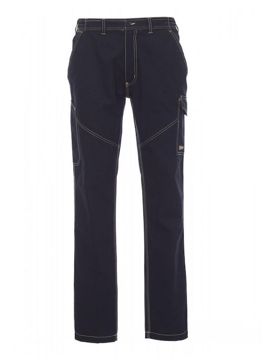 Payper Worker Summer Work Trousers Jeans Navy Blue made of Cotton