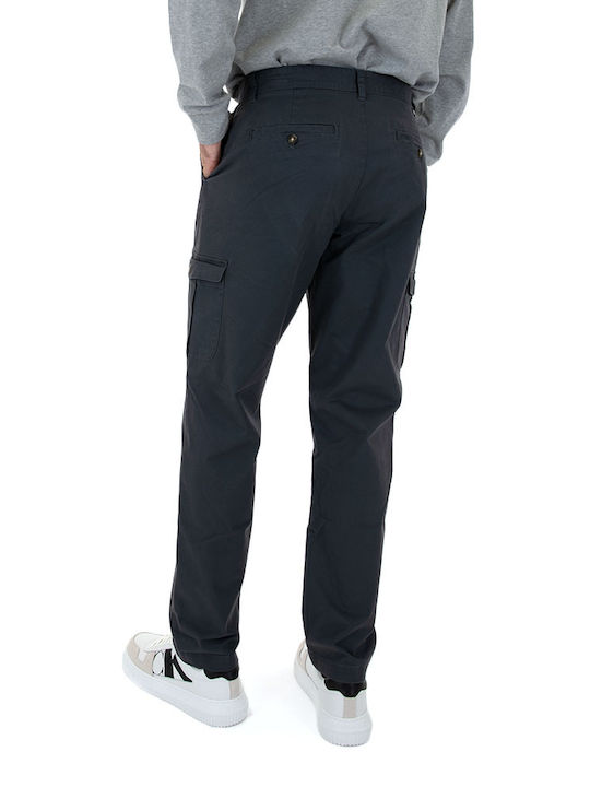 Pantaloni Elastic cu Croială Normală Gri