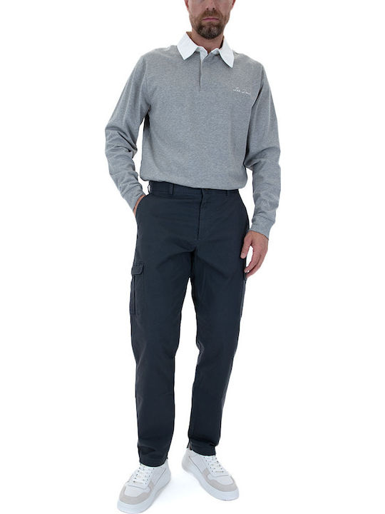 Pantaloni Elastic cu Croială Normală Gri