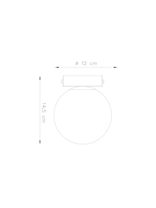 Sollux Classic Metal Ceiling Light with Socket G9 23pcs White