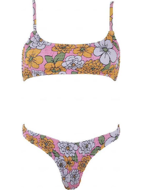 Gigi Set Bikini Μπουστάκι & Brazil Ροζ