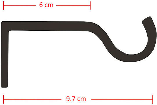 Ausziehbar Metallisch Vorhangstange L-N Zenitude Einfach Φ19mm 210-380cm White