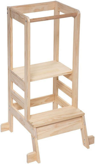 Lernturm aus Holz Beige Finezza