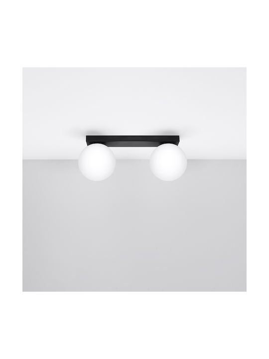Sollux Single Spot with Socket G9 in Black Color