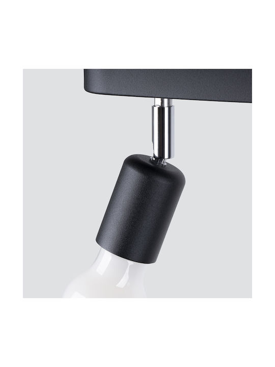 Sollux Triple Spot with Socket E27 in Black Color