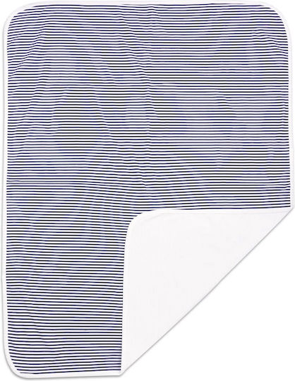Jukki Babydecke Wickeltücher für Kinderzimmer Baumwolle Marineblau 75x100cm