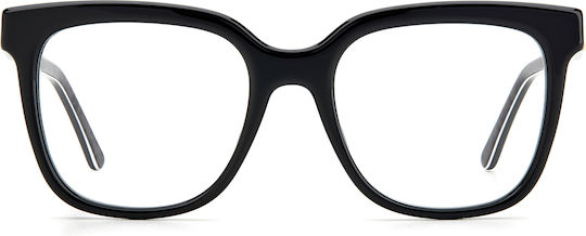 Jimmy Choo Damen Acetat Brillengestell Schwarz JC315/G-1EI-51