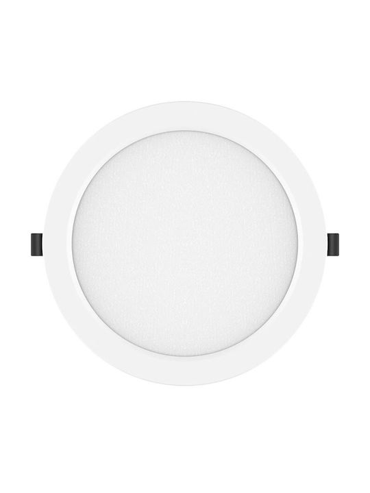 Geyer Round Recessed LED Panel 20W with Natural White Light 4000K 22.2cm