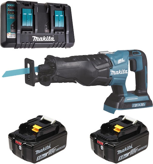 Makita DJR360PT2 Reciprocating Saw 36V 2x5Ah Brushless