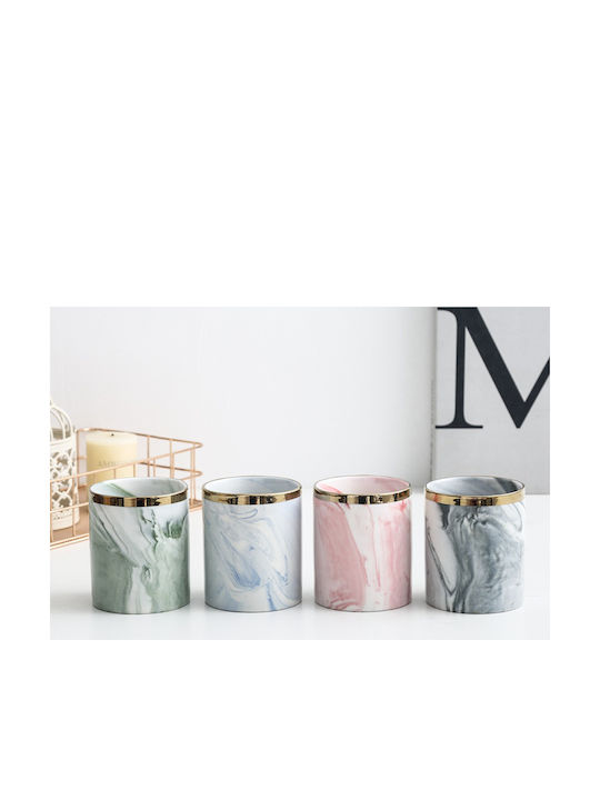 Keskor Planter Ceramic Rose Gold with Stand 8.5x8.5x12.5cm.