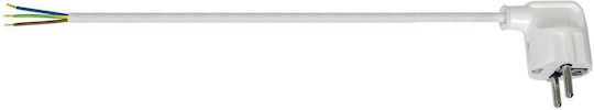 VK Lighting Power Cord in White Color 2m 1pcs