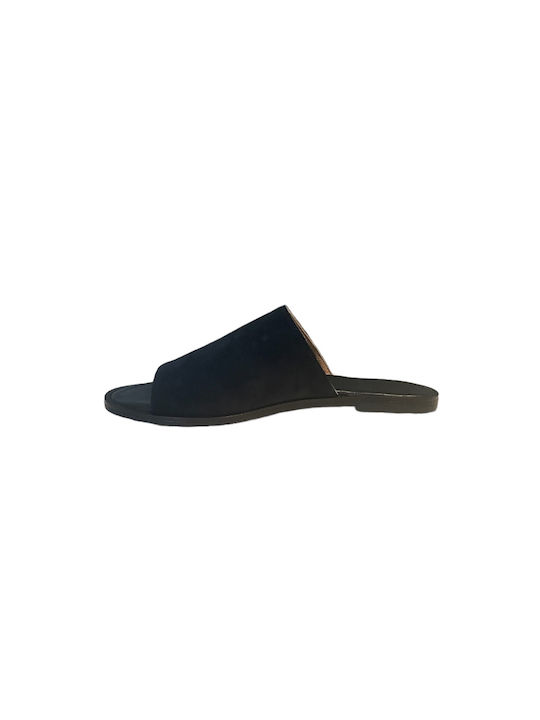 Pixy Flat Mules Black