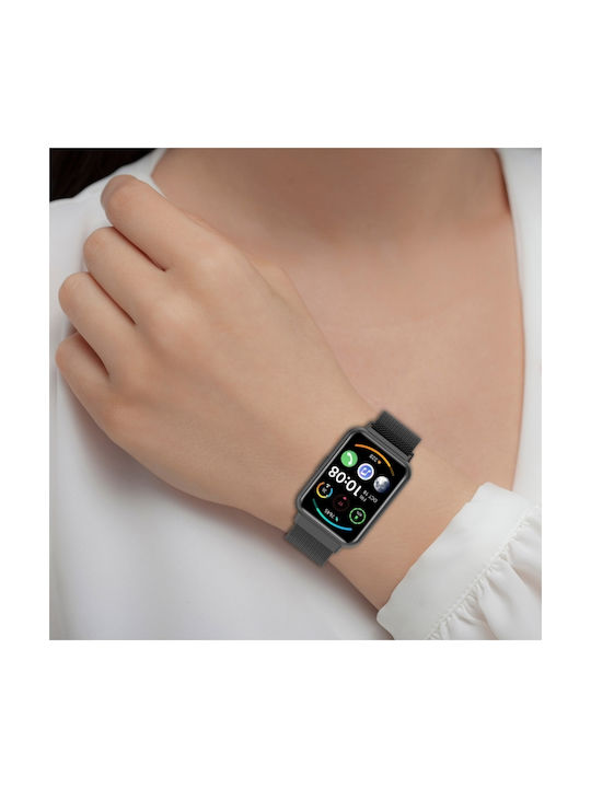 Milan Strap Stainless Steel Gray (Huawei Watch Fit 2)