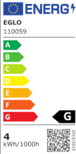 Eglo Λάμπα LED 4W για Ντουί E14 Θερμό Λευκό