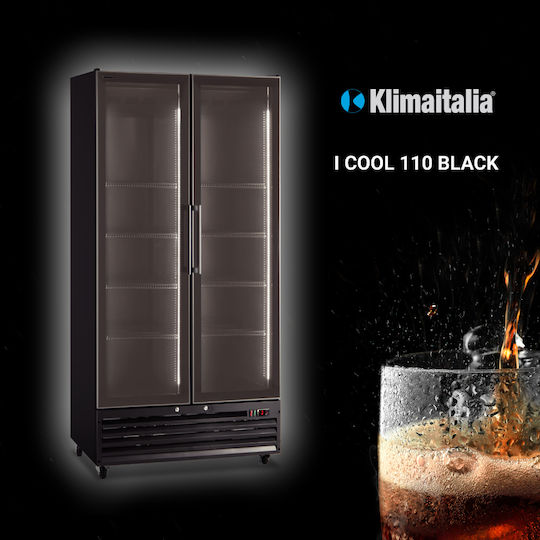 Klimaitalia ICOOL 110 Frigider pentru băuturi 1000lt Cu două uși Înălțime202.3xLățime113xAdâncime72cm Black