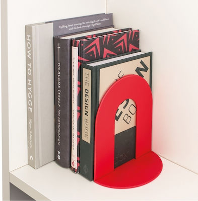 Plastic Bookend in Red Color 93006