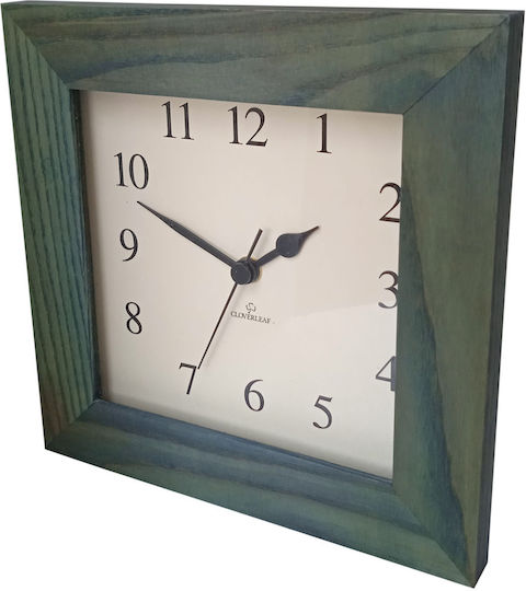 Etoile Wanduhr Hölzernes Grün Ø24cm