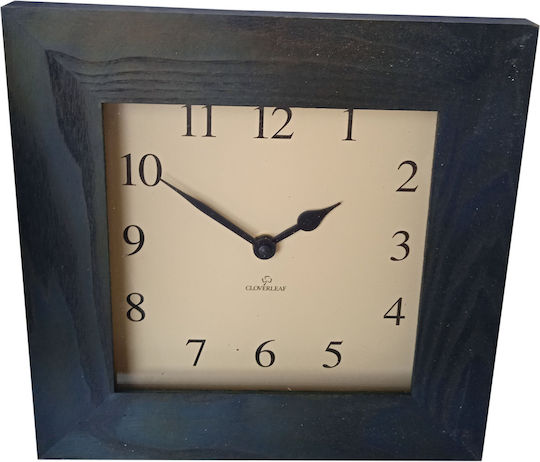 Etoile Wanduhr Hölzernes Blau Ø24cm