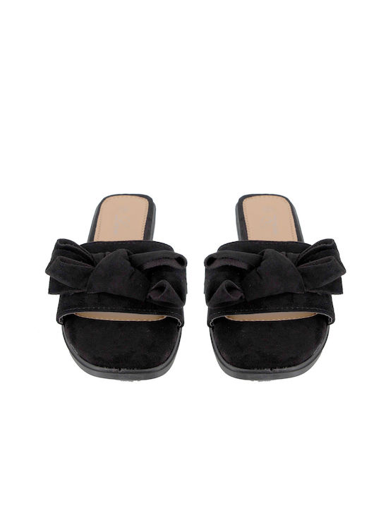 Malesa Women's Flat Sandals in Black Color