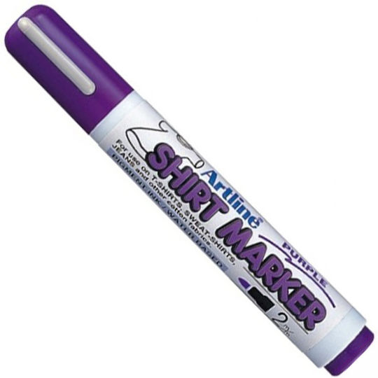 Artline Shirt Marker Marker Violet Indelebil pentru Material textil 2.0mm