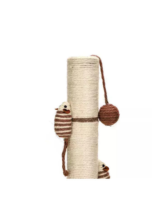 Nobleza Scratching Post Poles Beige 25x25x40cm