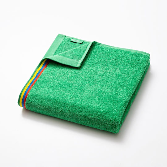 Benetton Kids Woven Terry Kids Beach Towel Green 140x70cm