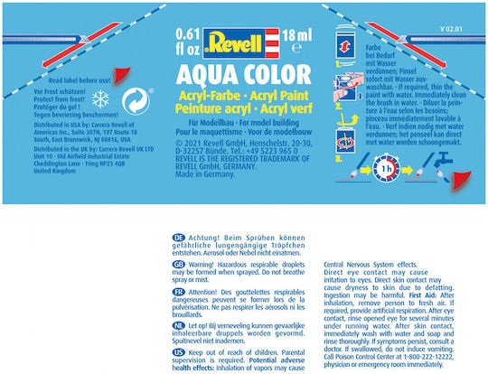 Revell Aqua Vopsea pentru modelism White Mat 18ml