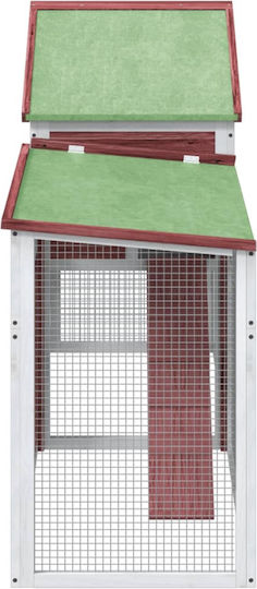 vidaXL 172278 Ξύλινο Κλουβί για Κουνέλια 185.5x60.5x109.5εκ.