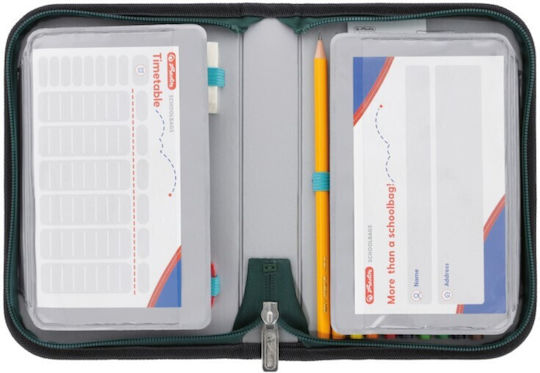 Herlitz Rex Pencil Case Full Green