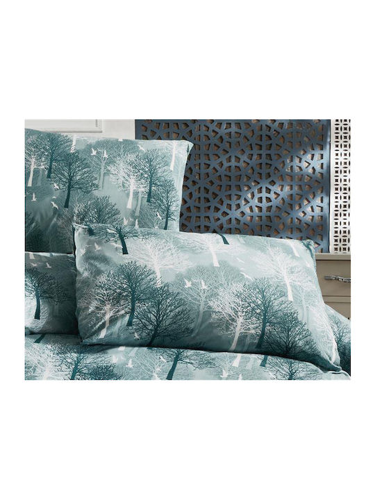 Dimcol Sheet Sets Single 160x240cm. Forest 313 Petrol 3pcs