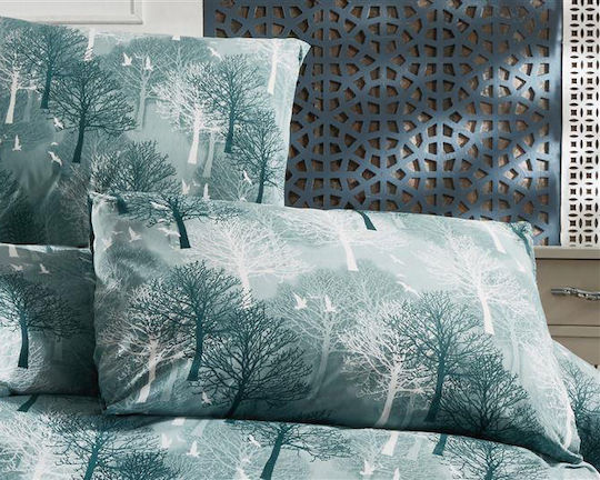 Dimcol Sheet Sets Single 160x240cm. Forest 313 Petrol 3pcs