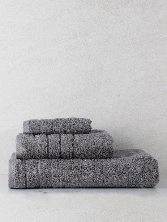 Anesis Handtuch Pennie 30x50εκ. Grey Gewicht 600gr/m²