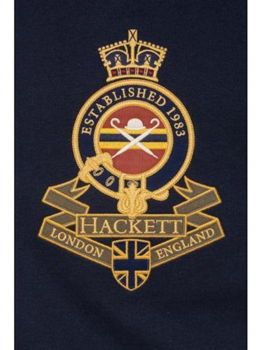 Hackett London Ανδρικό Φούτερ με Κουκούλα Navy Μπλε