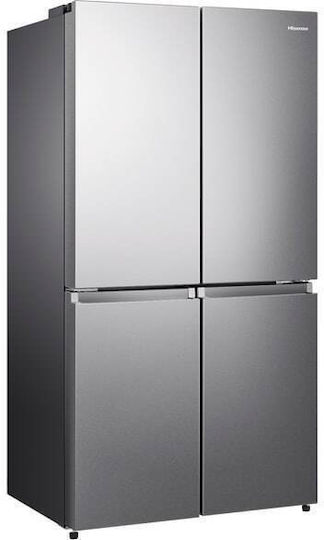 Hisense Ψυγείο Ντουλάπα 609lt NoFrost Υ178.5xΠ91.2xΒ72.5εκ. Inox RQ758N4SBSE