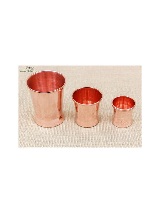 2 Glas Wasser aus Kupfer in Rose Gold Farbe 170ml