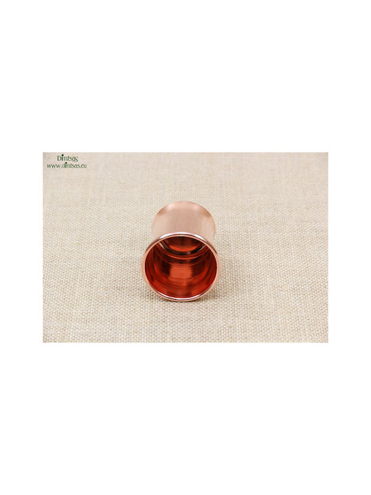 2 Glas Wasser aus Kupfer in Rose Gold Farbe 170ml