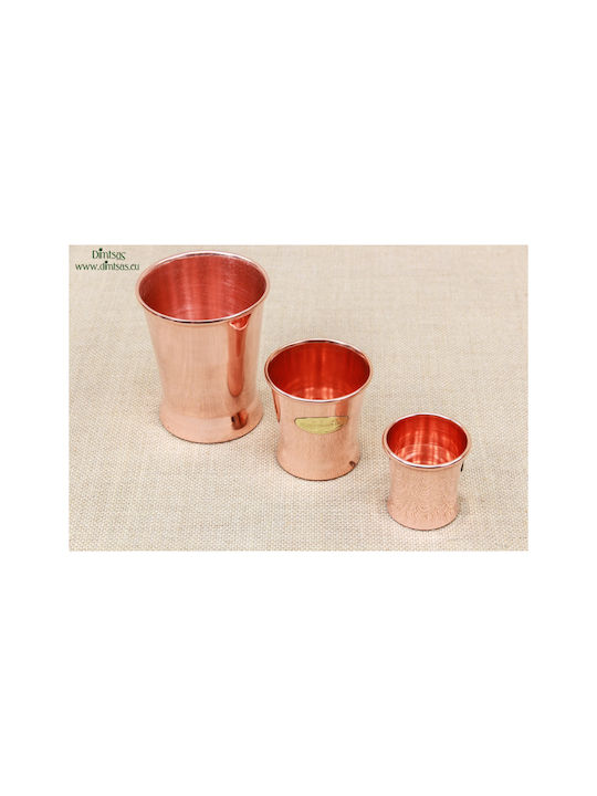 2 Glas Wasser aus Kupfer in Rose Gold Farbe 170ml