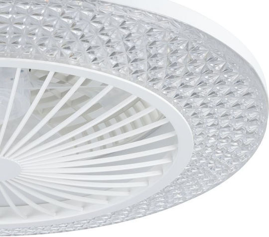 Eglo Malinska Πλαφονιέρα 55cm με Φως Λευκή