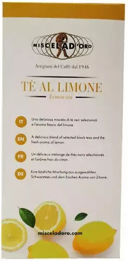 Miscela D'oro Lemon Tea Capsule Compatible with Dolce Gusto Machines 10pcs