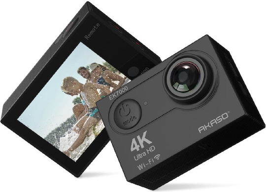 Akaso EK7000 32GB Action Camera 4K Ultra HD Underwater (with Case) Standard with 2" Touch Screen and Wi-Fi Black