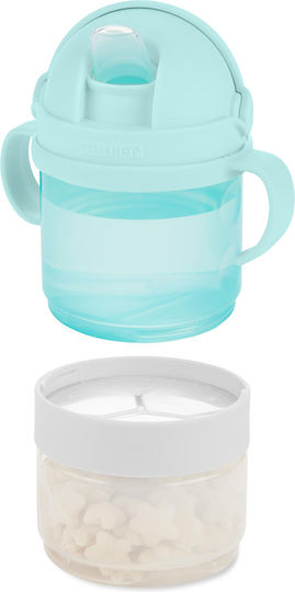 Skip Hop Sip 'n Snack Set Παιδικό Παγούρι Πλαστικό Γαλάζιο (Διάφορα Σχέδια/Χρώματα)