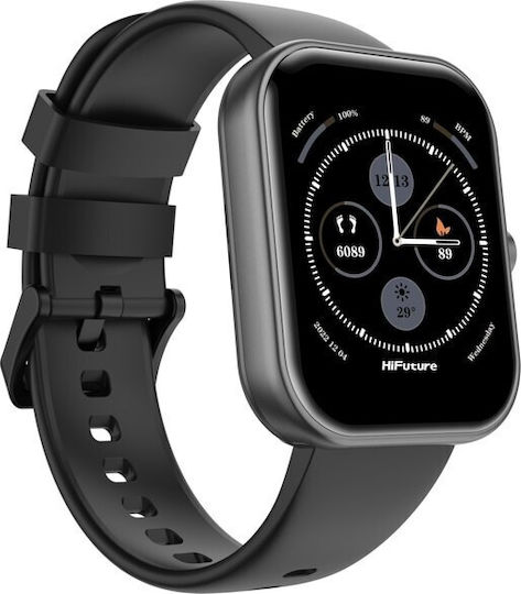 HiFuture Ultra2 Pro 45mm Smartwatch with Heart Rate Monitor (Black)