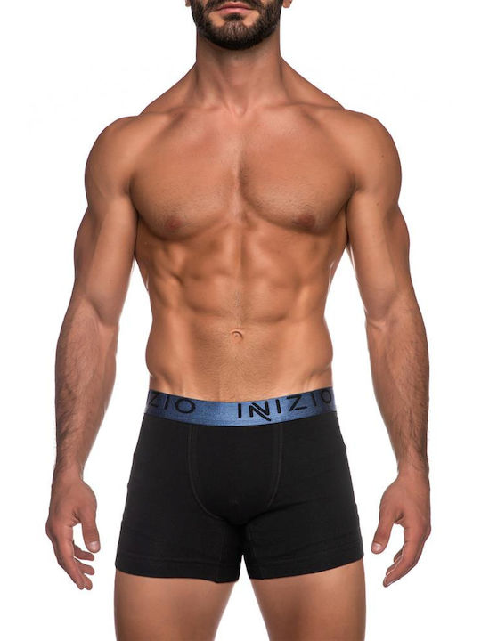 Inizio Men's Boxers Black/Jean 2Pack