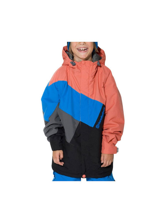 Horsefeathers Waterproof Kids Sports Jacket Short with Hood Multicolour