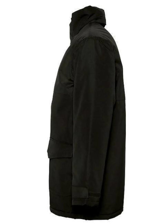 Sol's Men's Winter Jacket Waterproof Black