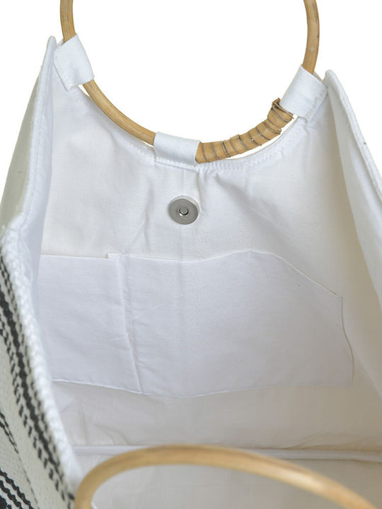 Inart Fabric Beach Bag White