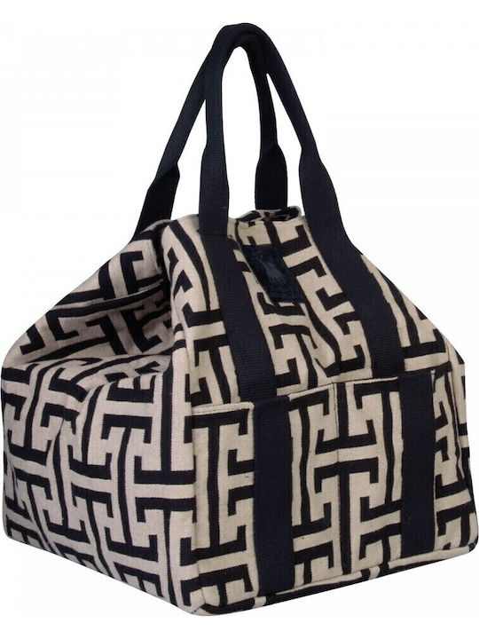 Greenwich Polo Club Υφασμάτινη Τσάντα Θαλάσσης Beige/Black