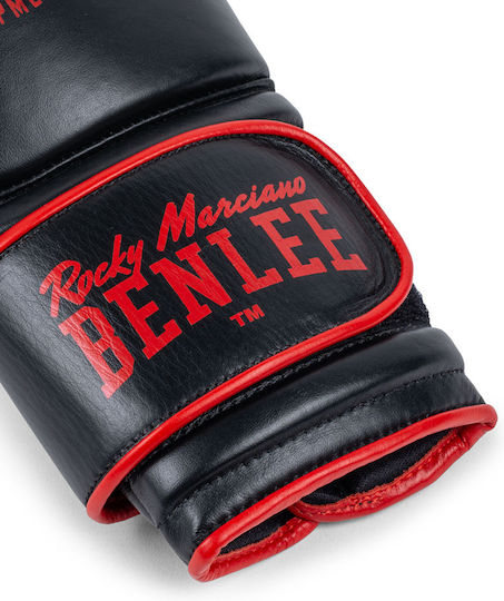 Benlee Boxhandschuhe Leder für Kampf Schwarz