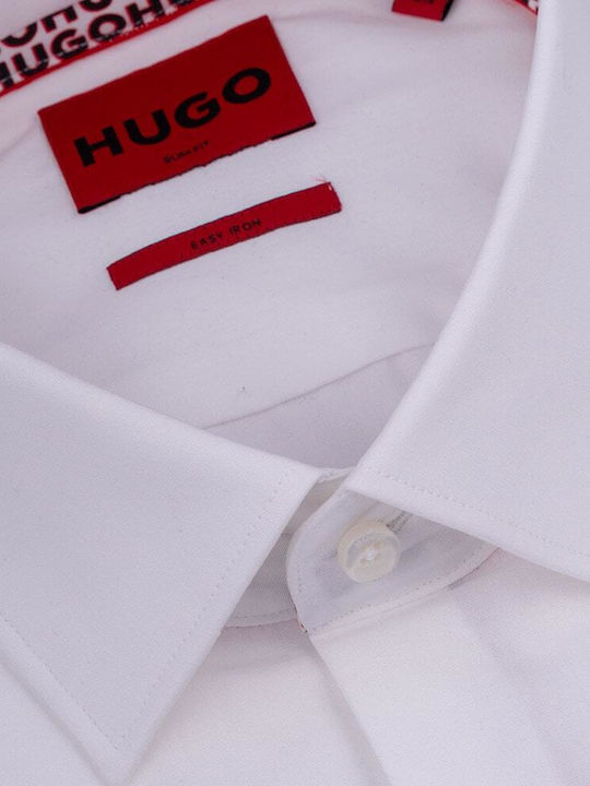 Koey Long-sleeved Cotton Shirt White