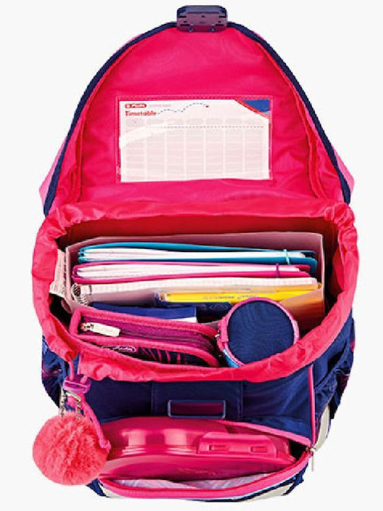 Herlitz Ghiozdan De Spate Scoala Primara Cu Husă Pentru Sticlă De Apă Multicolor 16 Litri 28 X 21 X 36 Cm